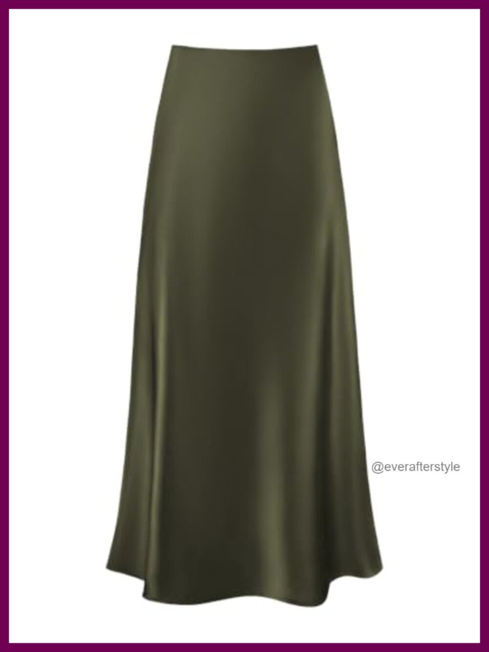 Satin Maxi Skirt High Waist Silk Blend Long Flowy Skirt